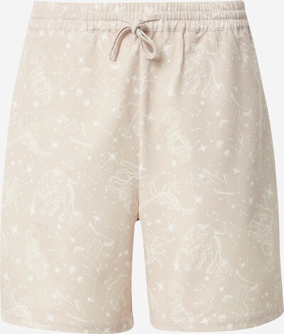 ABOUT YOU x Kevin Trapp Broek 'Quentin' in de kleur Beige / Offwhite, Productweergave