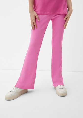 s.Oliver Flared Leggings in Roze: voorkant