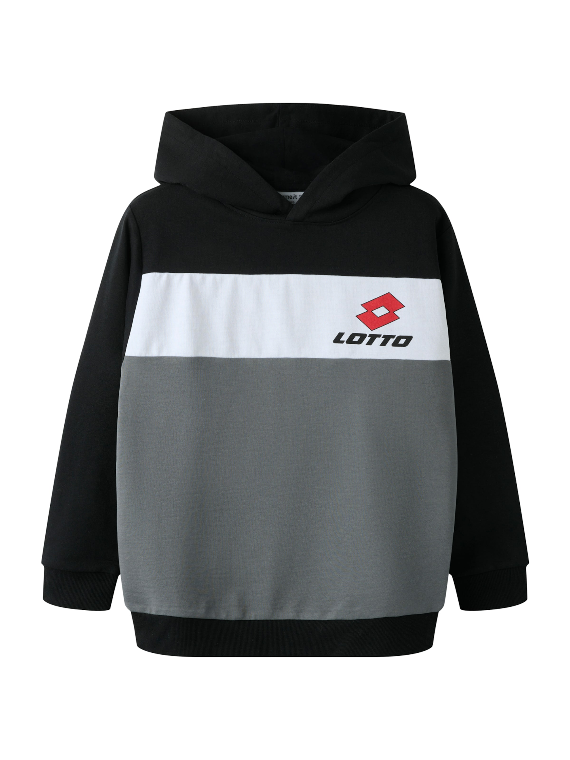 Felpa 'NKMJog Lotto' di NAME IT in nero: frontale