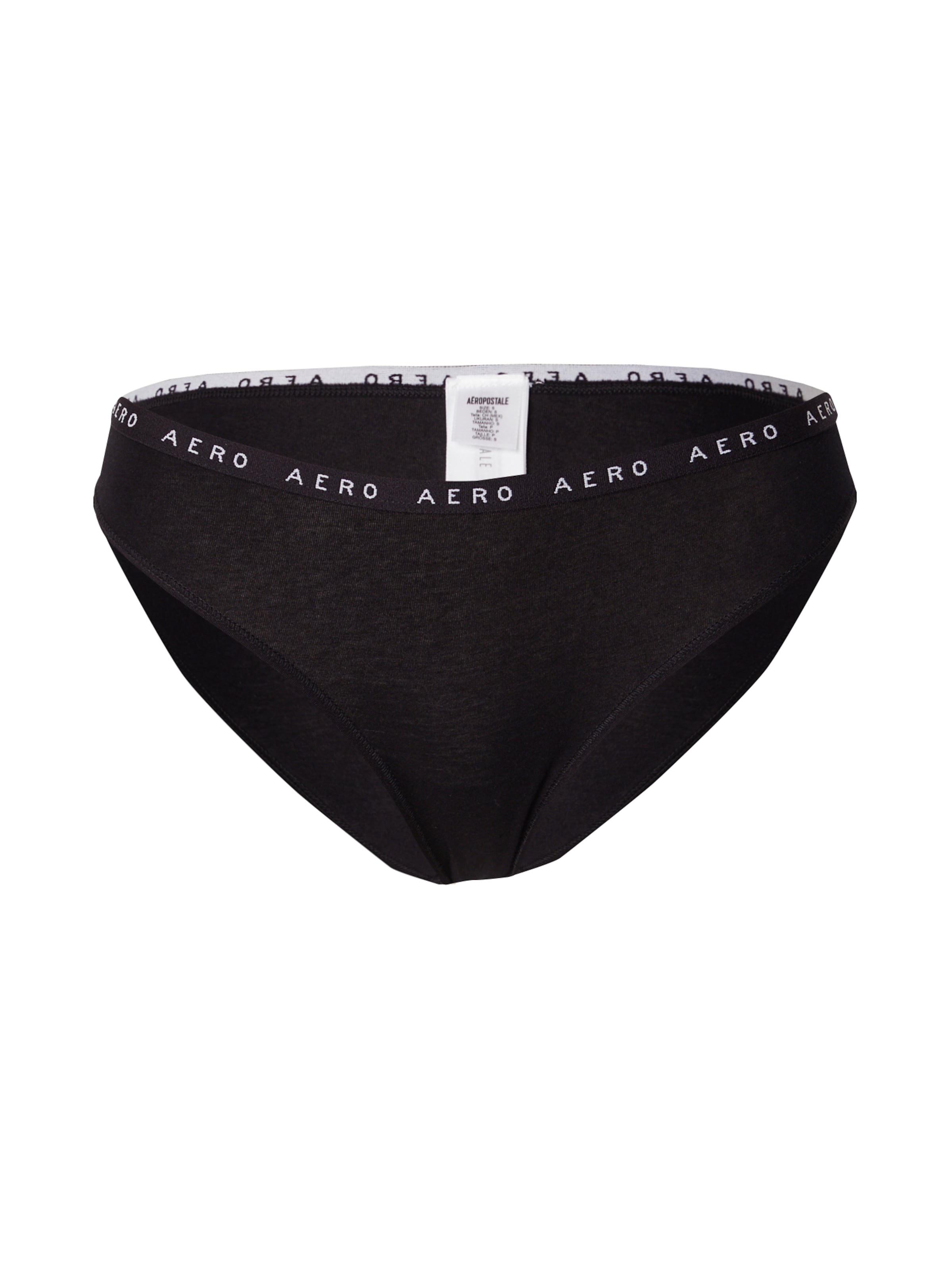 Slip bikini di AÉROPOSTALE in nero: frontale