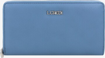 L.CREDI Wallet in Blue: front