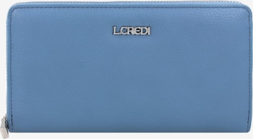 L.CREDI Wallet in Blue: front