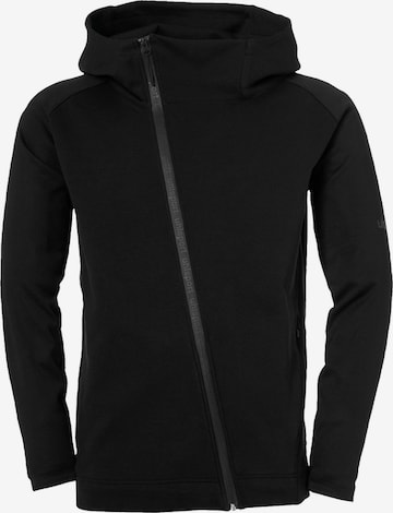 UHLSPORT Funktionsfleecejacke in Schwarz: Vorderseite