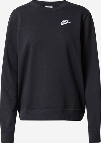 Nike Sportswear Sweatshirt 'Club Fleece' in Schwarz: predná strana