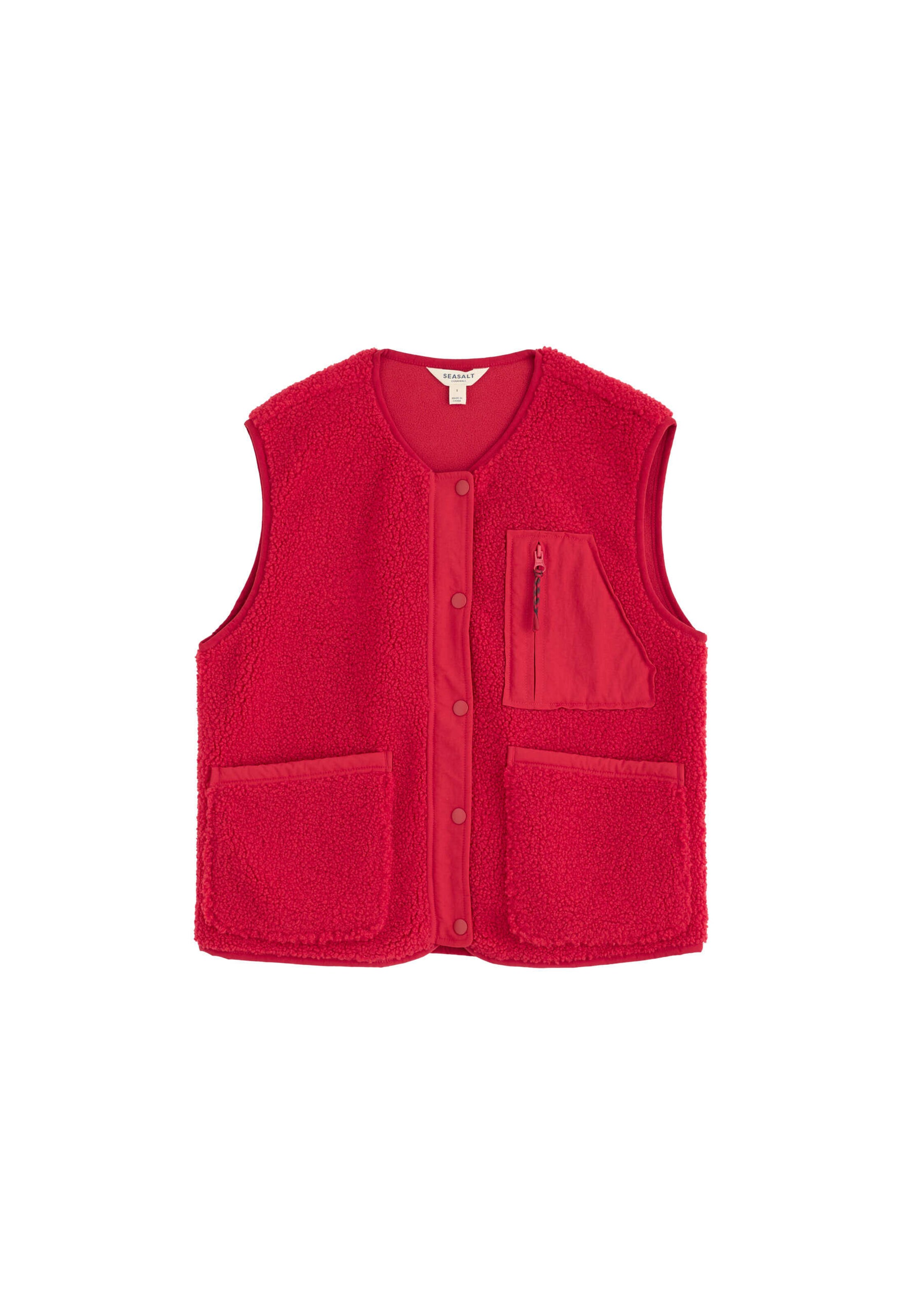 Gilet 'Penpol' di Seasalt Cornwall in rosso: frontale
