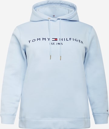 Tommy Hilfiger Curve - Sudadera en azul: frente