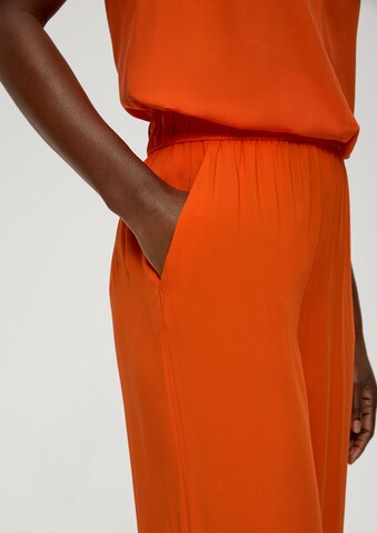 Wide Leg Pantalon s.Oliver en orange