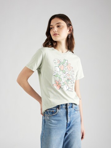 Iriedaily Shirt 'Line Blossom' in Green: front