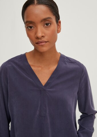 comma casual identity Bluse in Blau