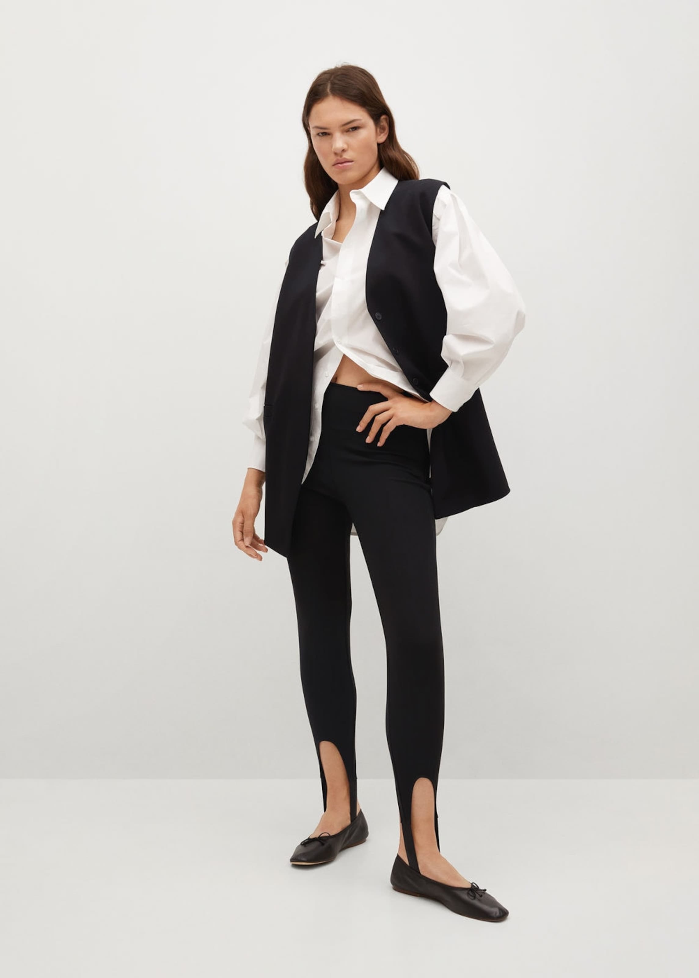 MANGO Leggings 'Fuseau' in Schwarz | ABOUT YOU