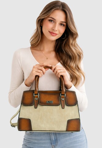 HARPA Henkeltasche 'LIORA' in Beige: Vorderseite
