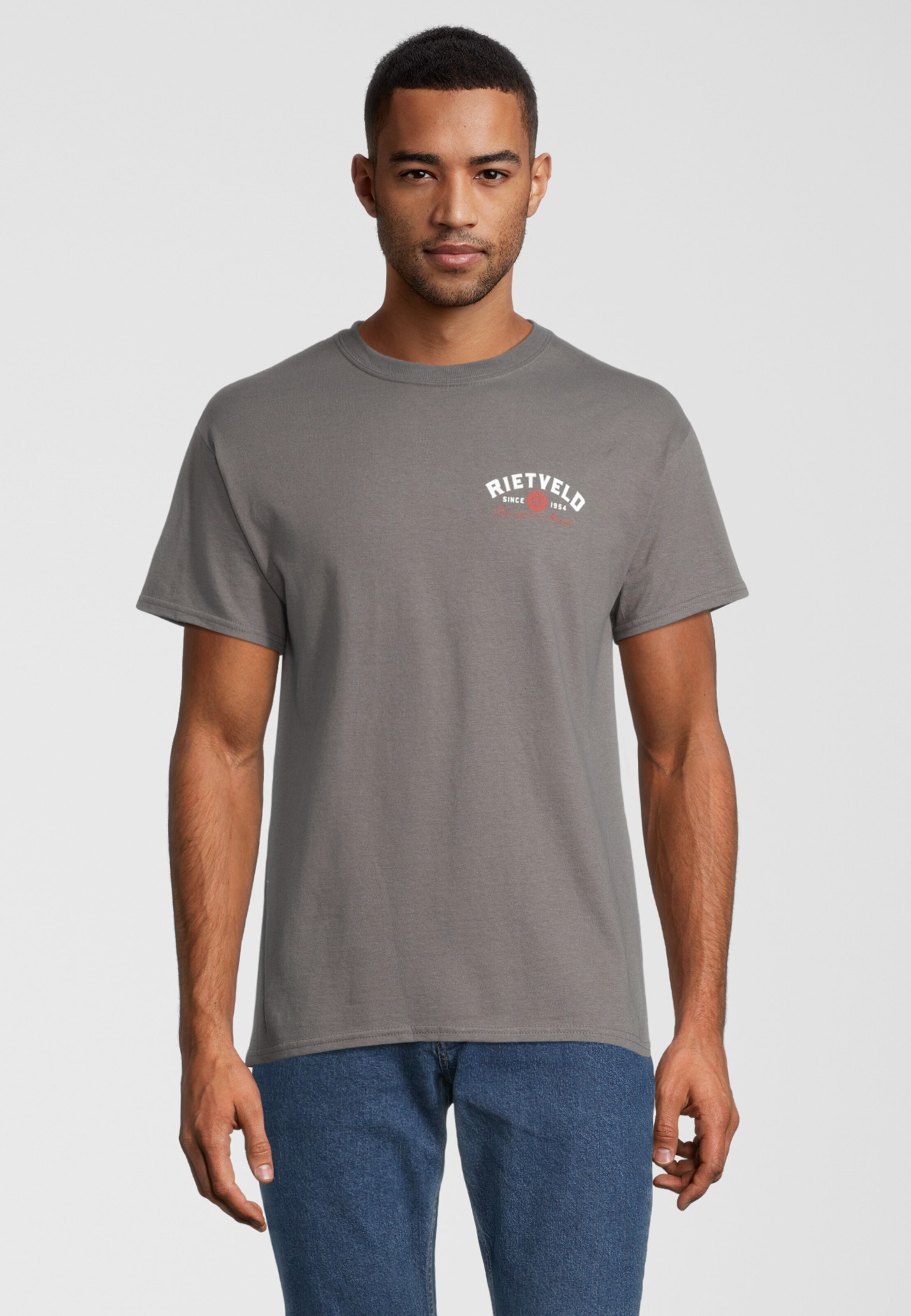 Männer Shirts Rietveld Clothing T-shirt 'Surfin Al' in Grau - GV17638