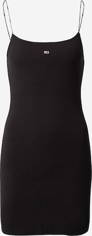 Tommy Jeans - Vestido de punto en negro: frente