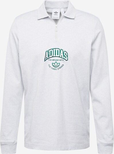 ADIDAS ORIGINALS T-shirt i gråmelerad / smaragd, Produktvy