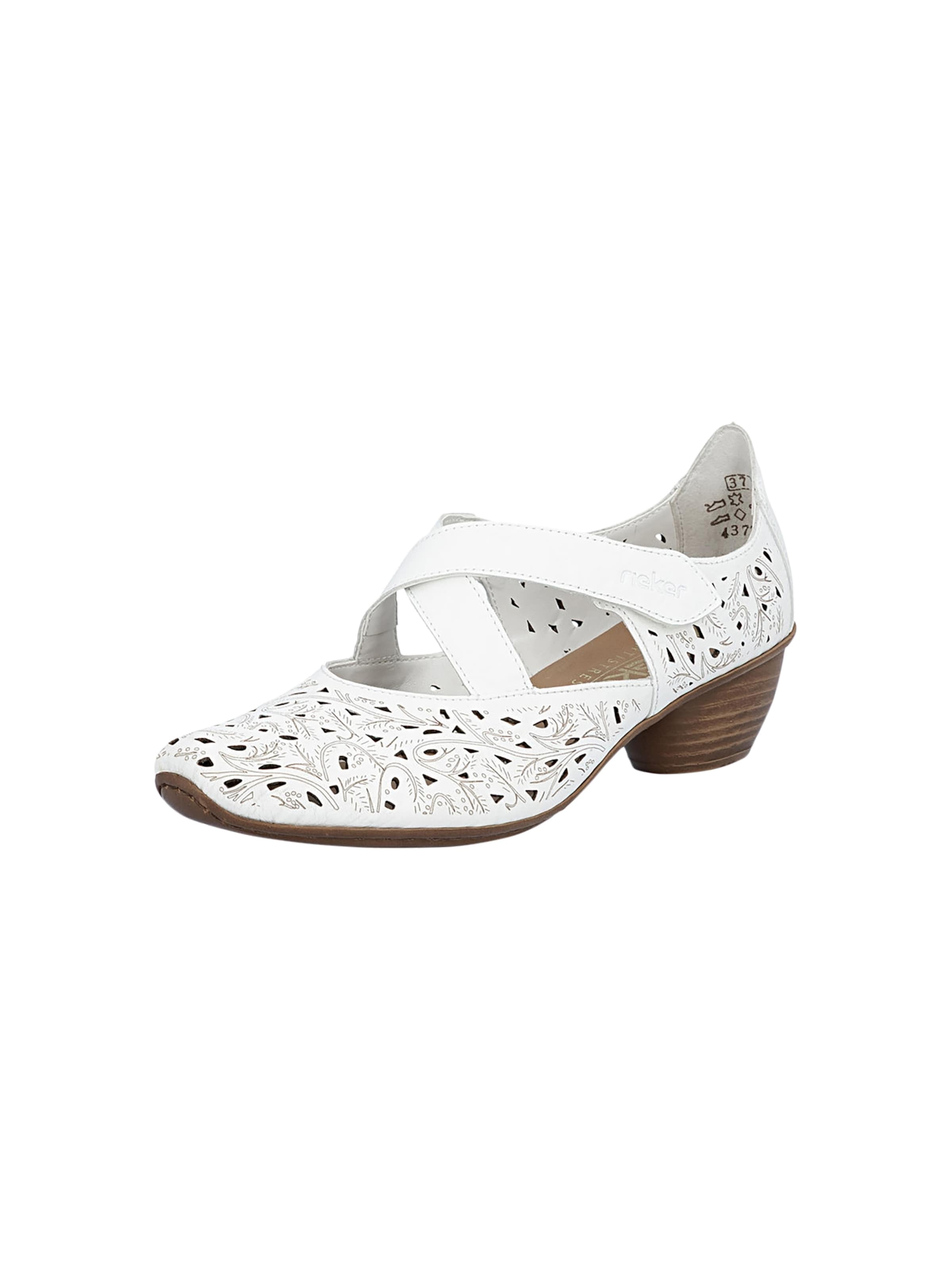 Escarpins Rieker en blanc : devant