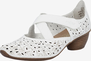 Escarpins Rieker en blanc : devant