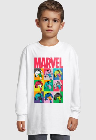 T-Shirt 'Marvel - Hulk Pop Art' ABSOLUTE CULT en blanc : devant