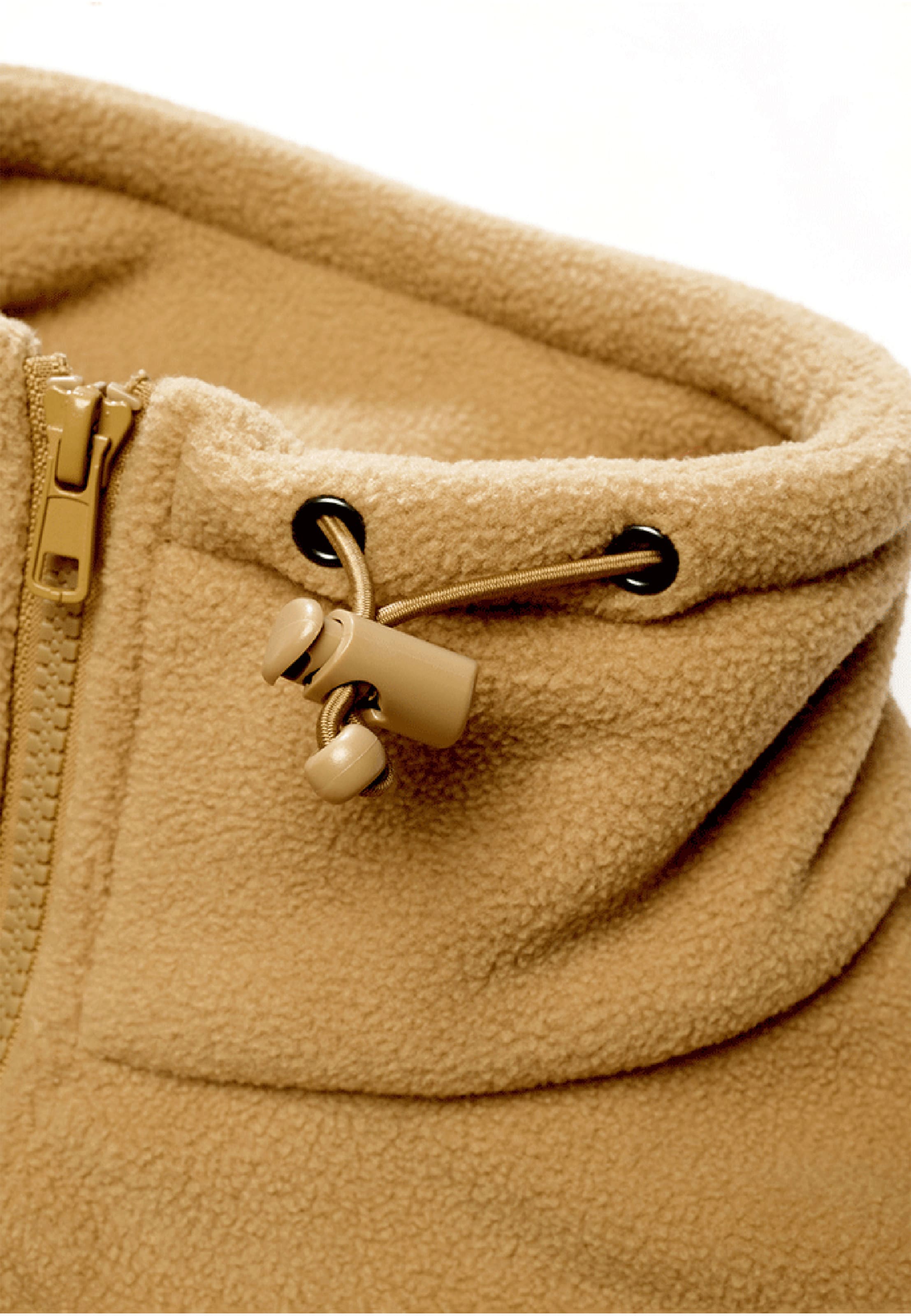 Brandit Fleecejacke 'Combat' in Beige
