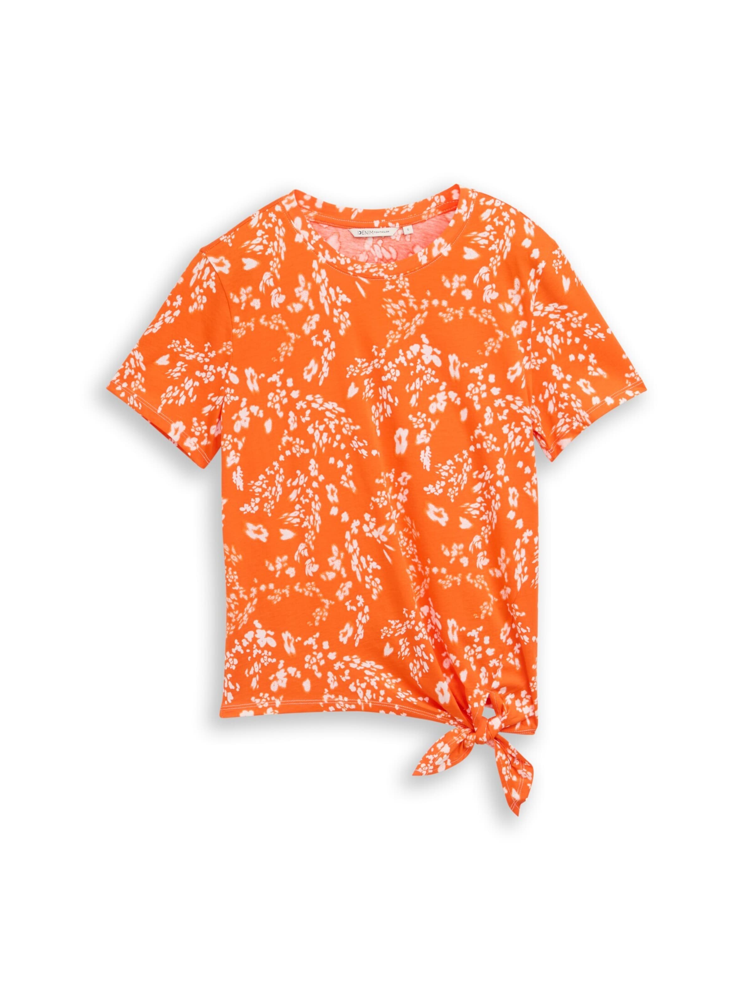 TOM TAILOR DENIM Shirt in Orange: front