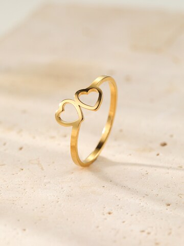 Hey Happiness Ring 'Connected Hearts'‌‌ in Gold