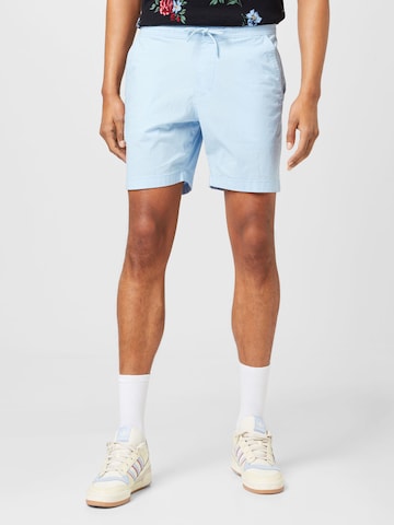 HOLLISTER Regular Trousers in Blue: front