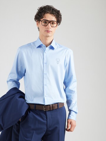 Regular fit Cămașă de la Karl Lagerfeld pe albastru: față