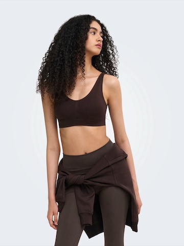 ONLY PLAY Bustier Sport-BH in Braun