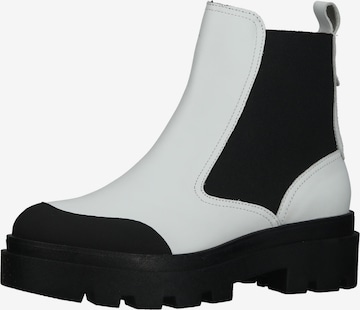 FLY LONDON Chelsea boots in Wit: voorkant