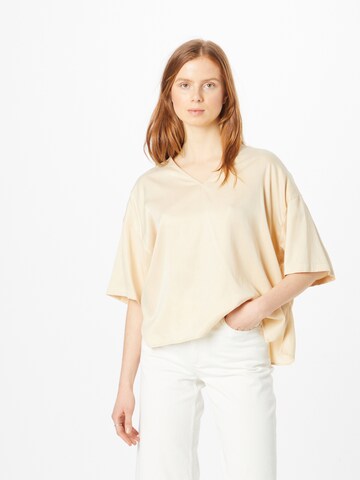 DRYKORN Blouse 'NAVINI' in Beige: voorkant