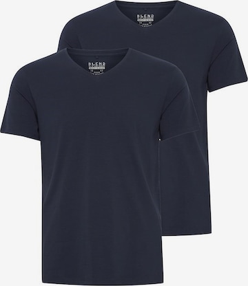 Coupe regular T-Shirt 'Nico' BLEND en bleu : devant