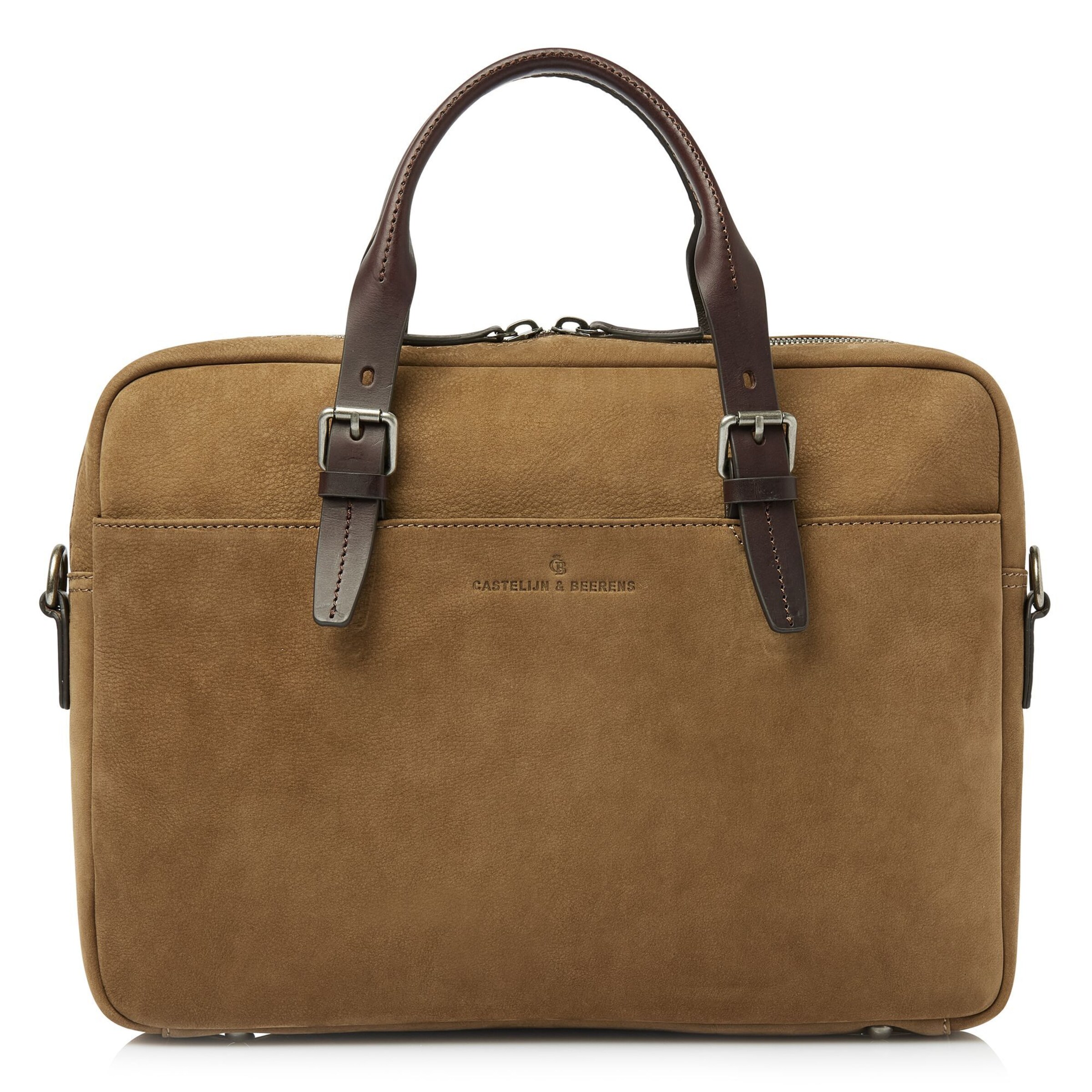 Borsa portadocumenti 'Veneto' di Castelijn & Beerens in marrone: frontale