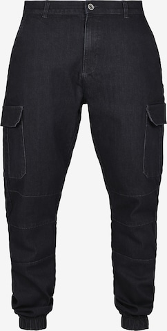 Urban Classics Klapptaskutega teksapüksid, värv must: eest vaates