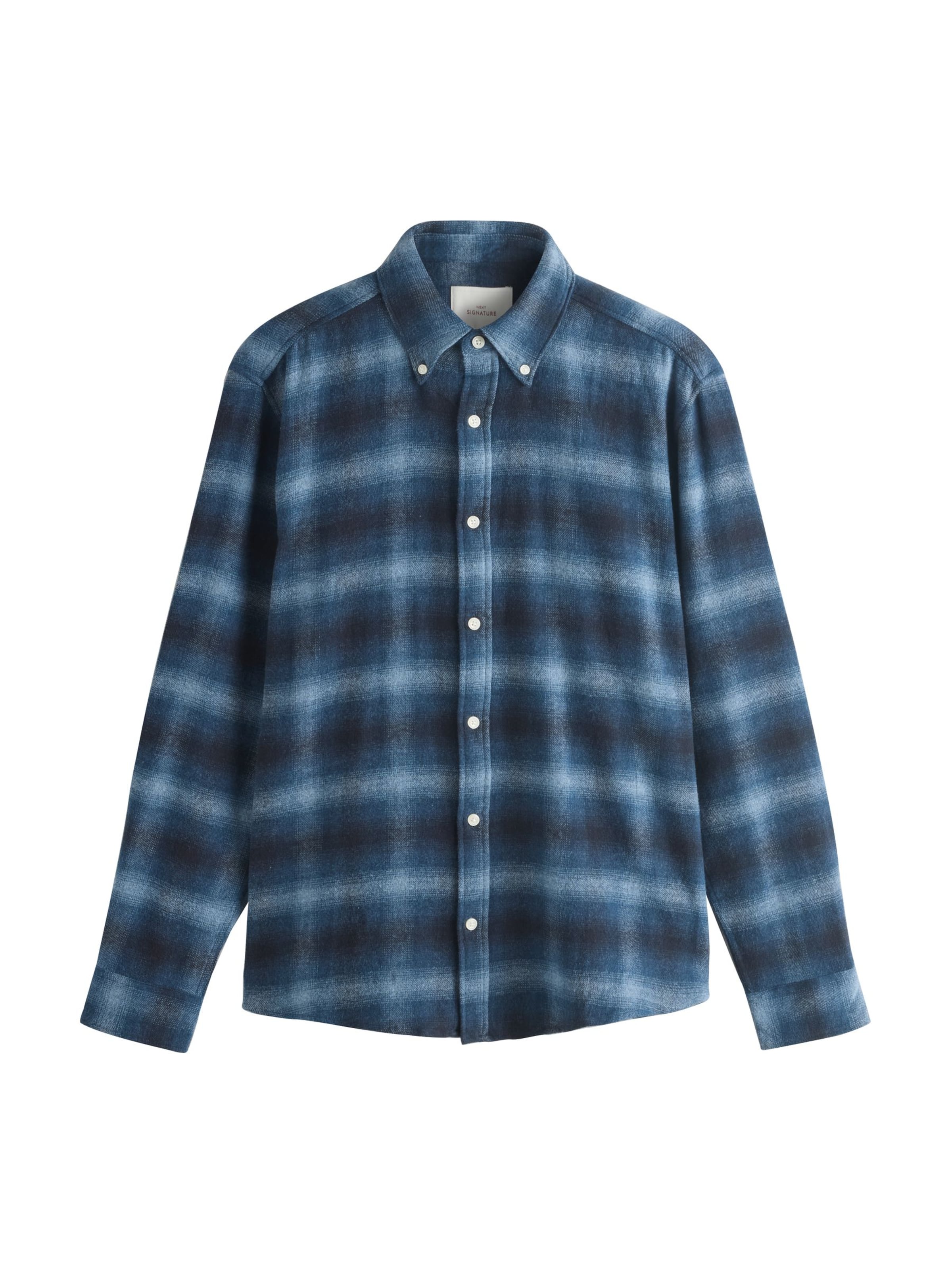 Next Regular fit Button Up Shirt in Blue: front