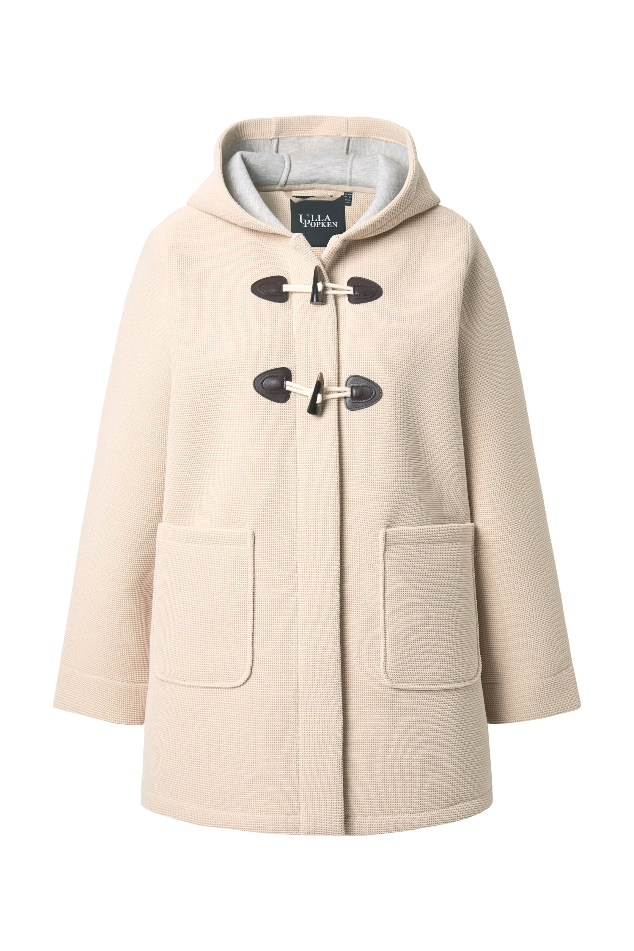 Ulla Popken - Chaqueta de entretiempo en beige: frente