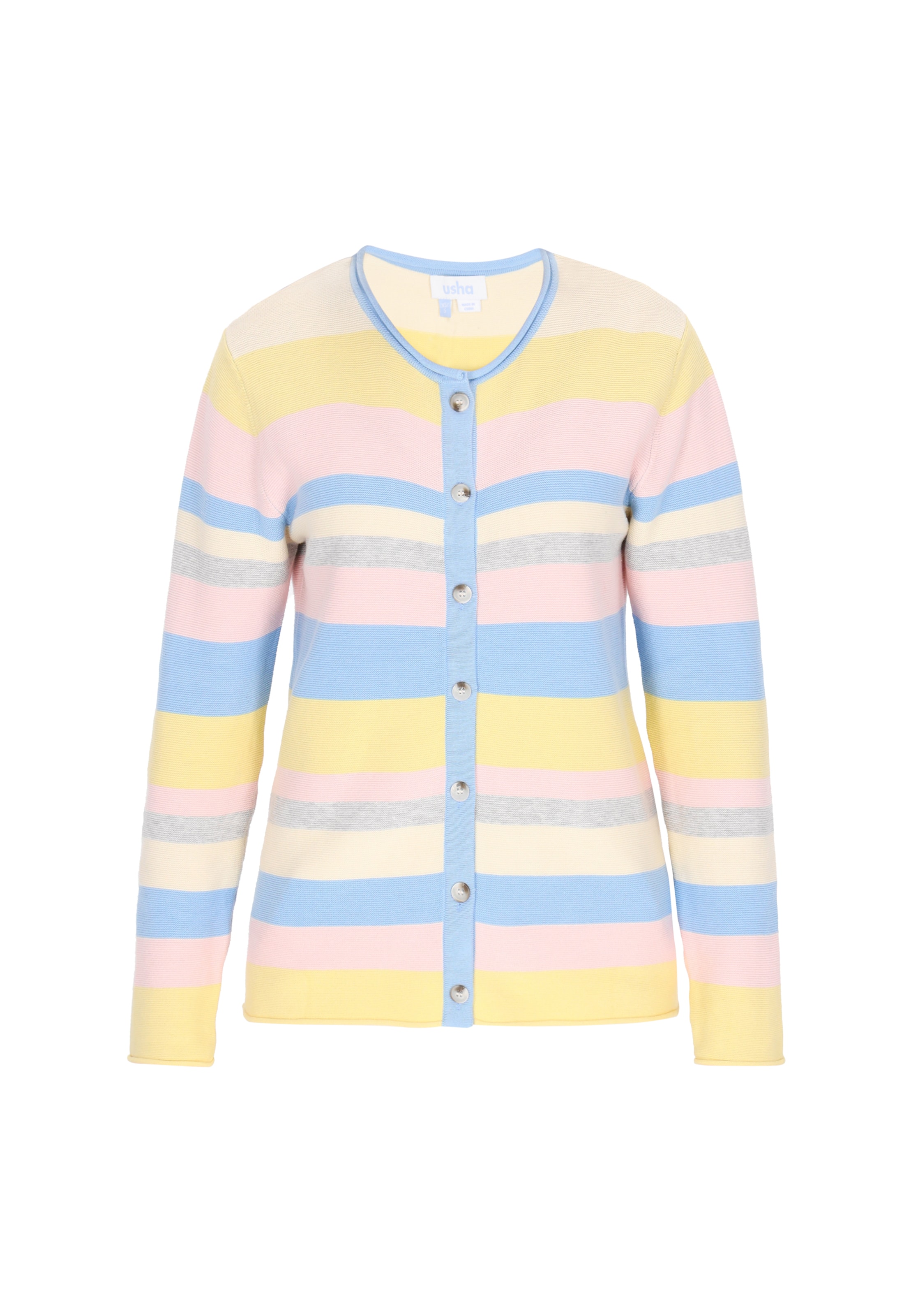 usha BLUE LABEL - Casaco de malha em azul: frente