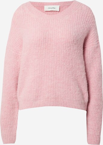 Pull-over 'East' AMERICAN VINTAGE en rose : devant