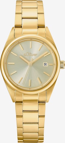 s.Oliver Analog Watch in Gold: front