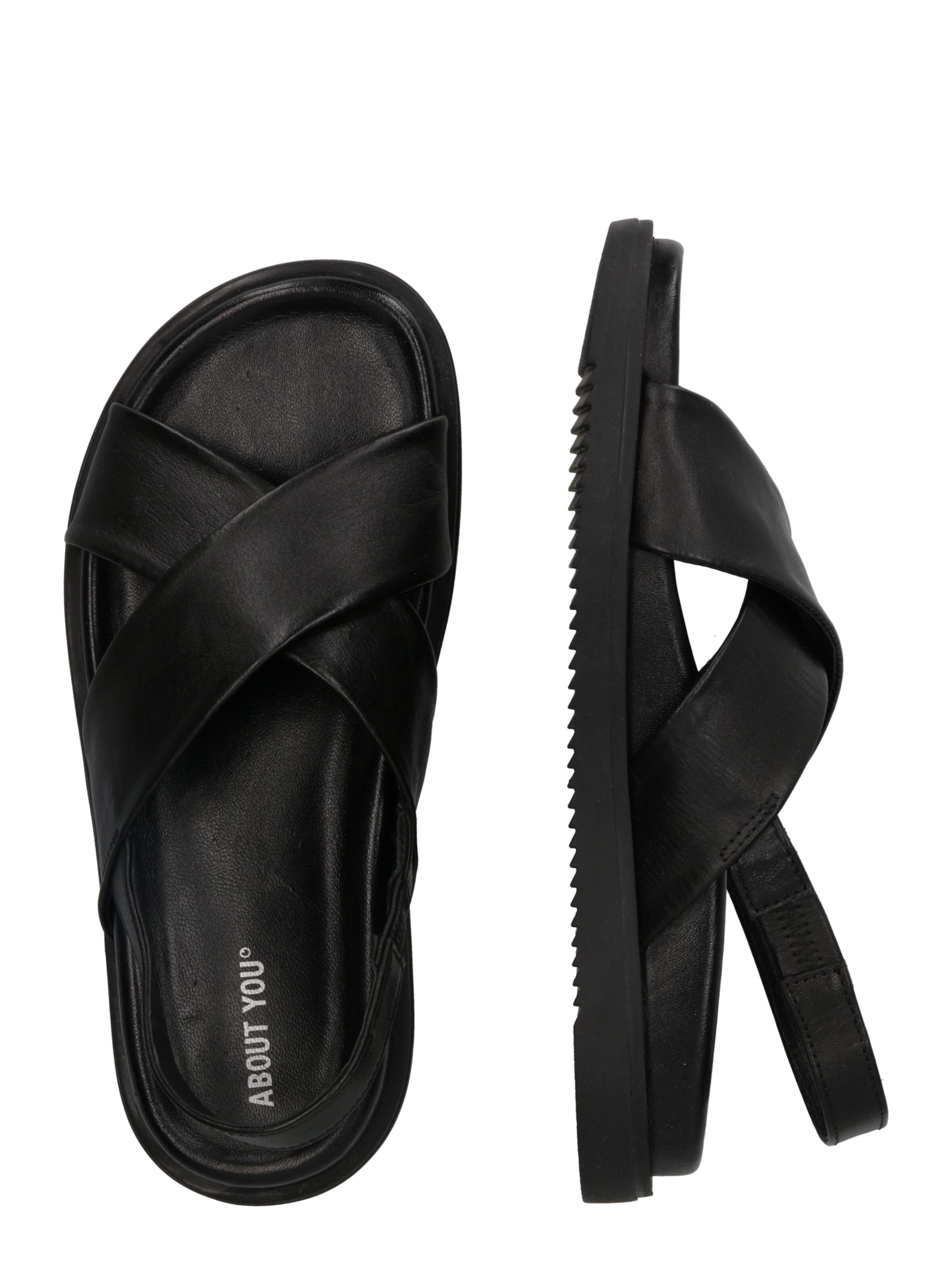 ABOUT YOU Sandale 'Kayra' in Schwarz