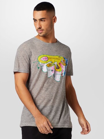 Tricou de la Viktor&Rolf pe gri: față