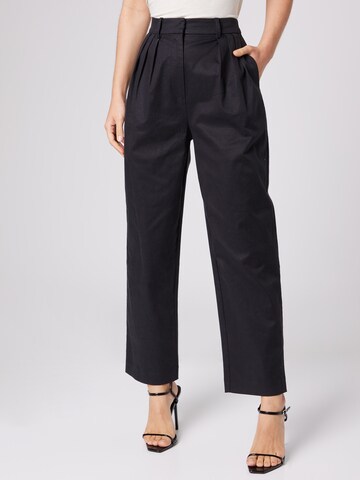 Guido Maria Kretschmer Women Loose fit Pleat-Front Pants 'Nadia' in Black: front