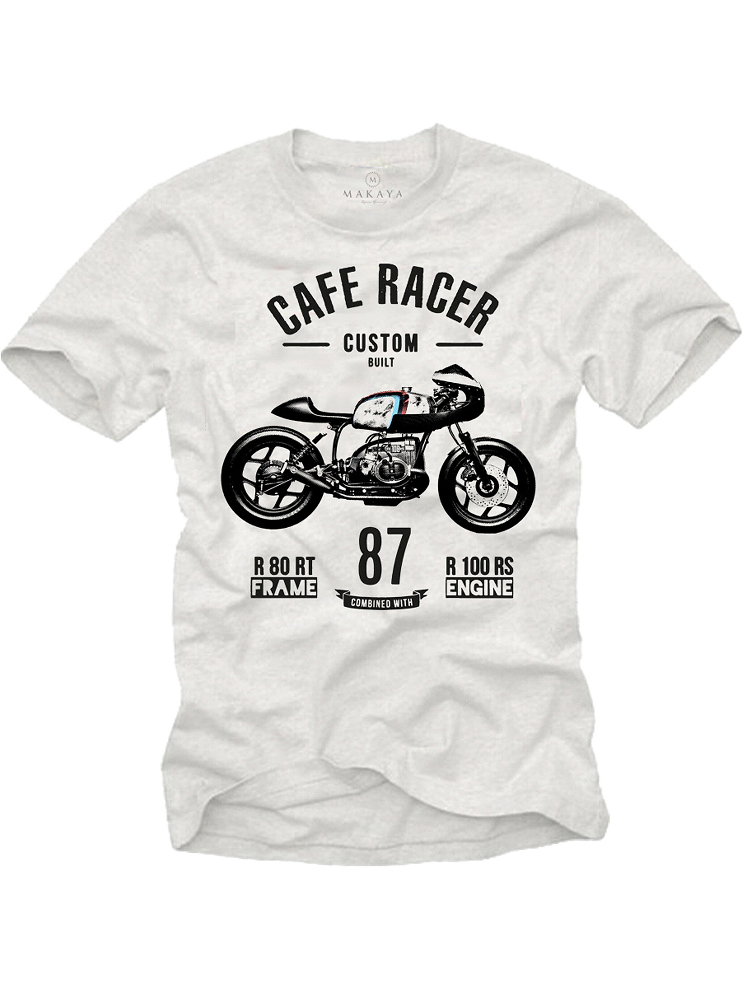 MAKAYA Shirt 'Frame & Engine' in White: front