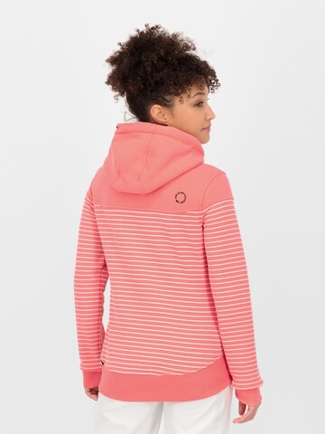 Alife and Kickin Zip-Up Hoodie 'PalinaAK' in Pink