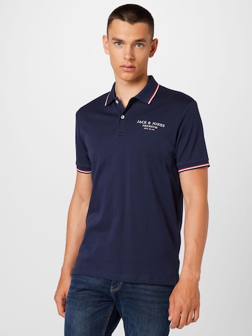 JACK & JONES Poloshirt 'ASTON' in Blau: predná strana