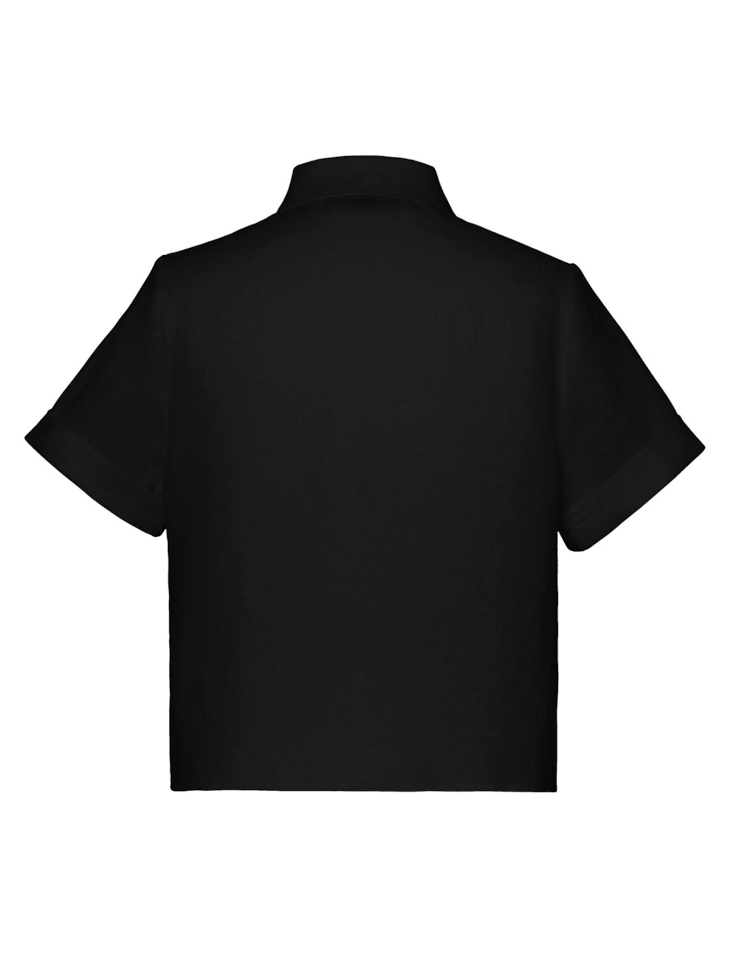 Anse Victorin Bluse 'Sarah Linen'‌ in Schwarz