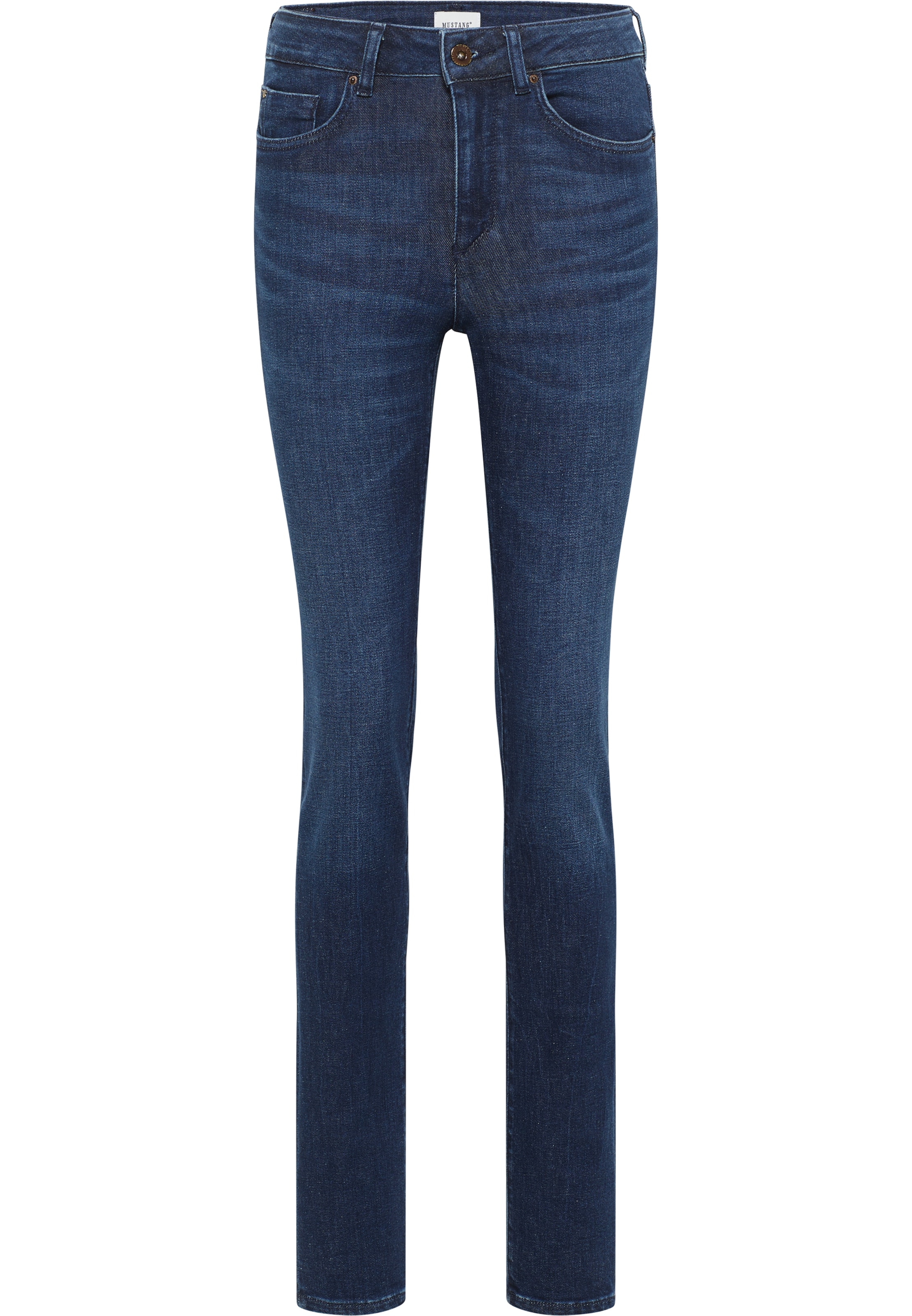 MUSTANG Liibuv Teksapüksid 'Shelby', värv sinine: eest vaates