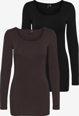 VERO MODA Shirt 'VMMaxi' in Bruin: voorkant