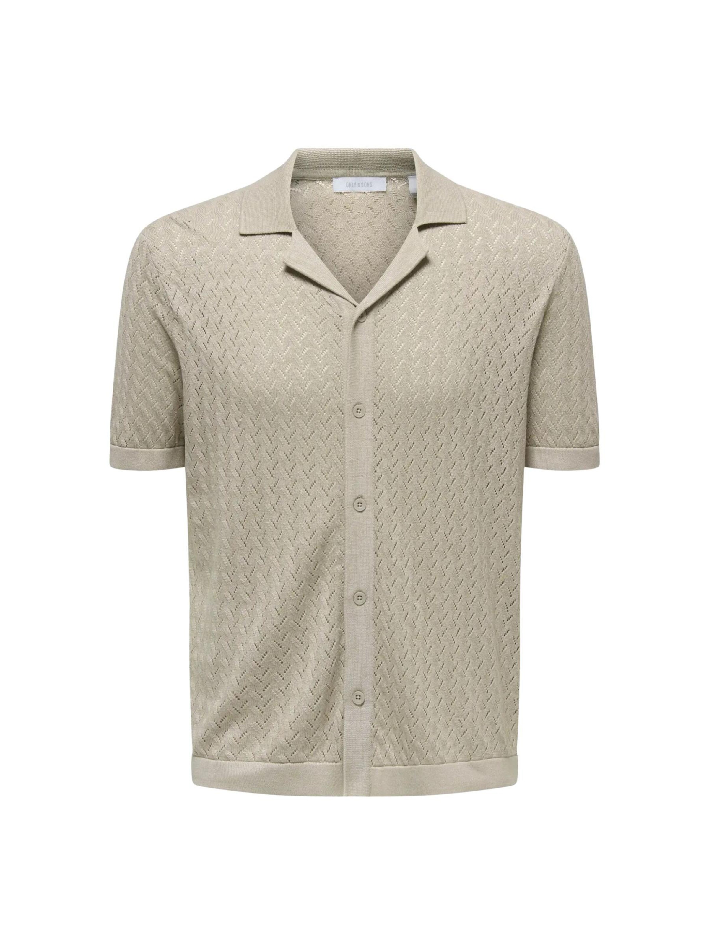 Only & Sons Shirt 'ONSSANTO'‌‌‌‌‌‌‌‌ in Beige: Vorderseite