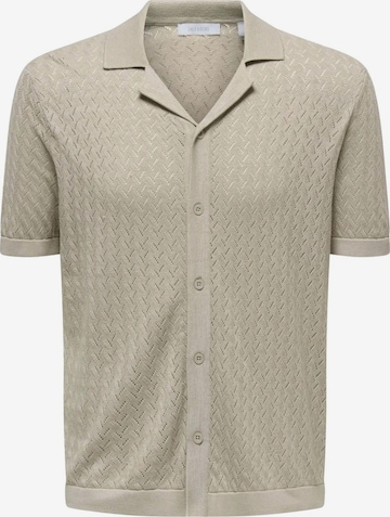 Only & Sons Shirt 'ONSSANTO' in Beige: Vorderseite