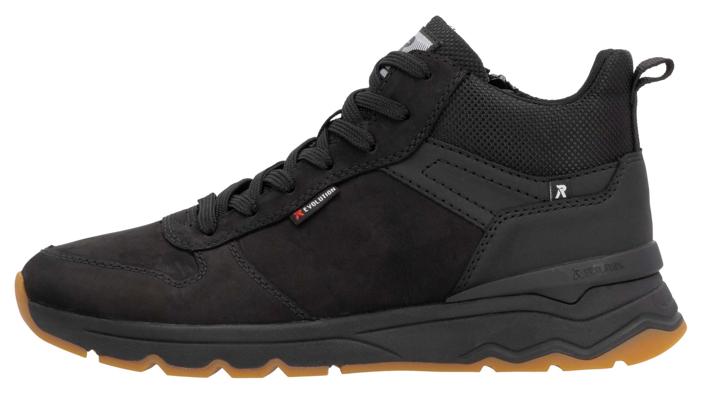 Rieker Sport Sneakers hoog in Zwart