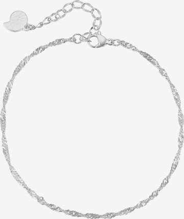 Bijoux de pied 'Singapore' Hey Happiness en argent : devant